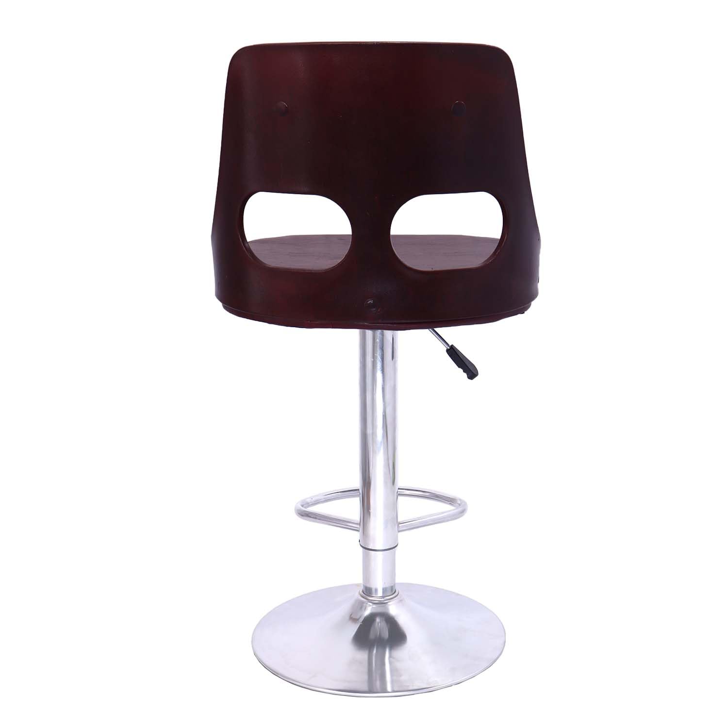 DPI Bar Stool Adjustable Height & 360° Revolving Swivel Seat Top Kitchen Chair Suitable for Cafeteria Dining Office Shops | (Cherry) 2