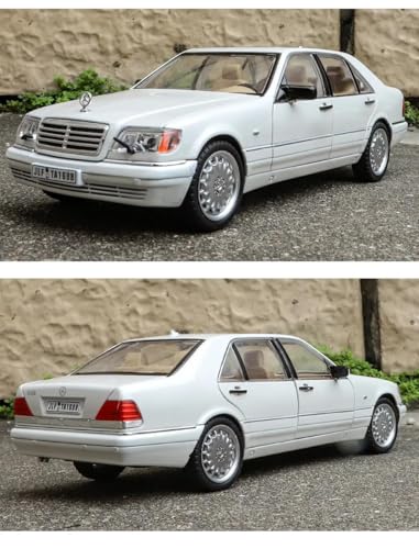 Image of 1:24 Marcedees Benz W-140 Vintage Diecast Metal Pull Back Car with 6 Openable Doors with Sound and Light Toy Decoration car Best Gift Toys for Kids 【Colors as Per Stock】