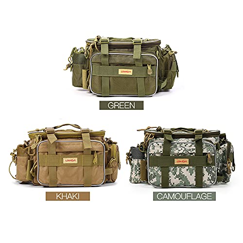 KKcare Saco de pesca multifuncional resistente à água para esportes ao ar livre bolsa de cintura isc