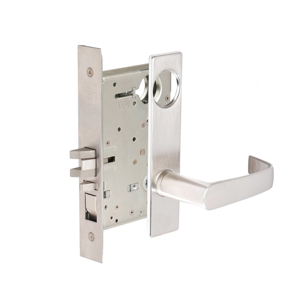 CORBINRUSSWIN ML2051-NSP-626-LC 626 Satin Chrome, Lever NSP Newport, Entrance/Entry/Office, Steel; Stainless Steel; Brass
