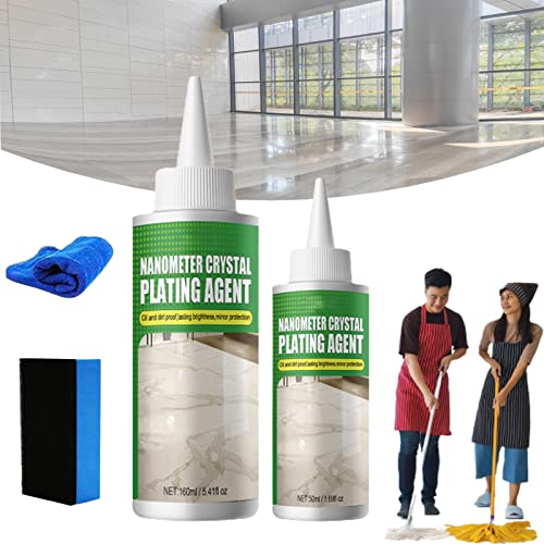 Marble Nano Crystal-Plating Agent, Stone Nano Crystal-Plating Agent, Nano Crystal Plating Agent For Kitchen, Plastic Crystal Plating Agent, Marble Nano Crystal Plating Agent (50Ml+160Ml) #TOP16