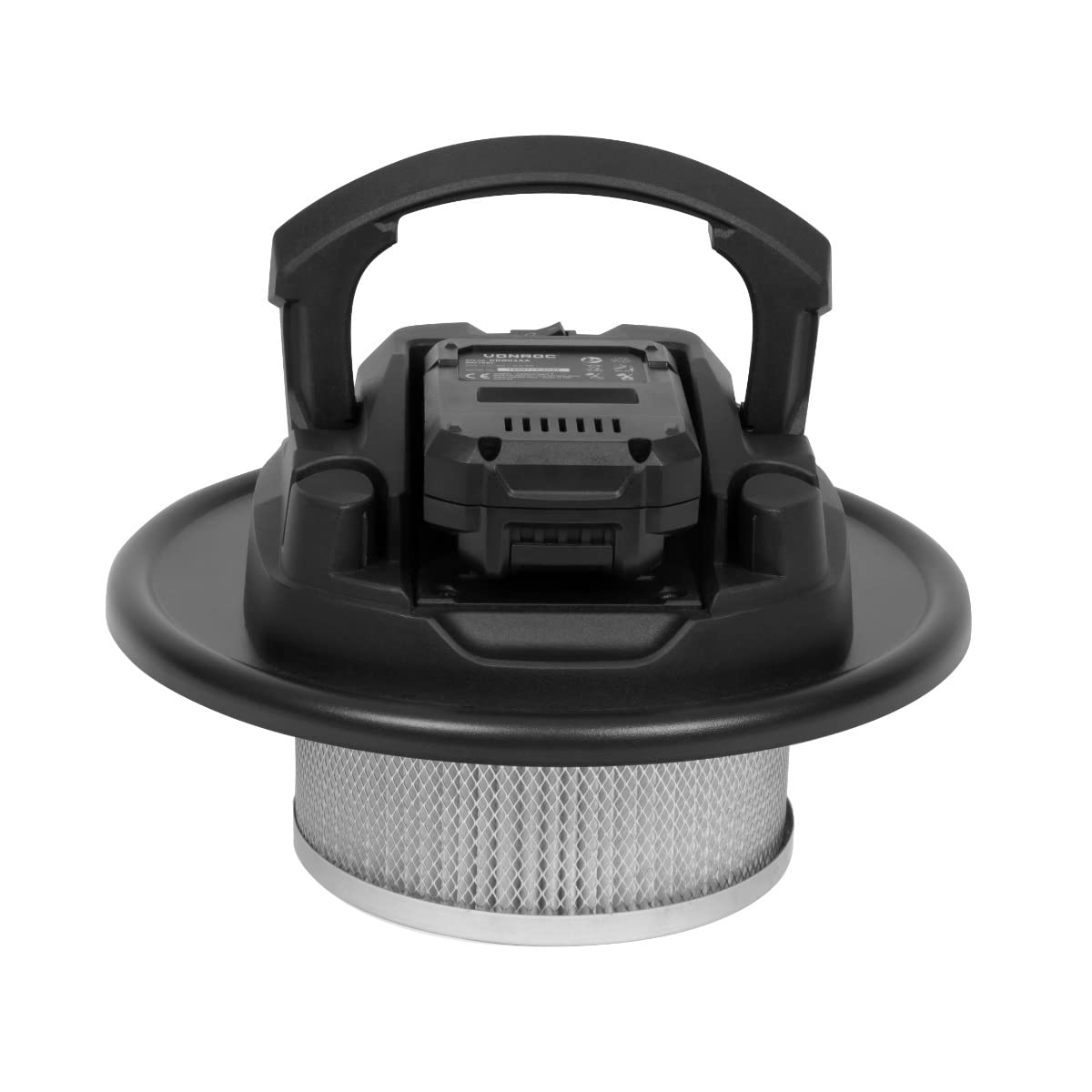 VONROC Aspirador de cenizas inalámbrico VPower 20V - tanque de 12L - filtro HEPA - Incl. 2 baterías de 2.0Ah y cargador rápido