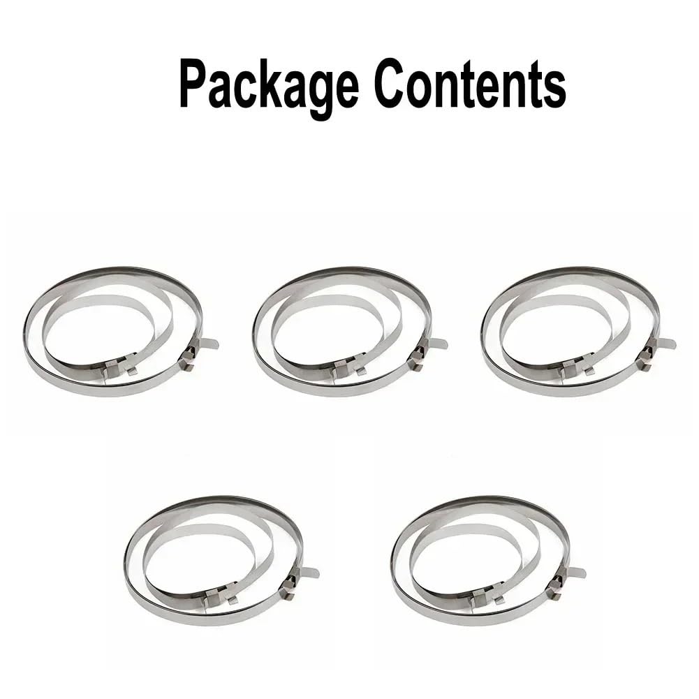 CV Bott Zestaw 10 uniwersalnych klipsów do osłon przegubów przegubowych ze stali nierdzewnej, krótkie, duże paski, akcesoria samochodowe(10pcs)