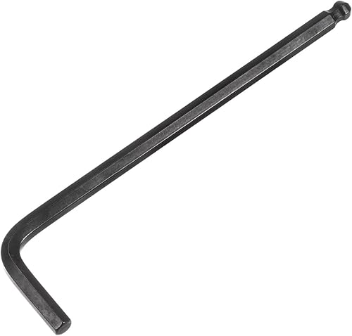 uxcell Llave hexagonal de extremo de bola de 0.236 in, herramienta de reparación CR-V de brazo largo en forma de L, negro