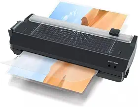 Plastificadora Laminadora Refiladora A4 A5 A6 3x1 Quente Frio (preto 110v)