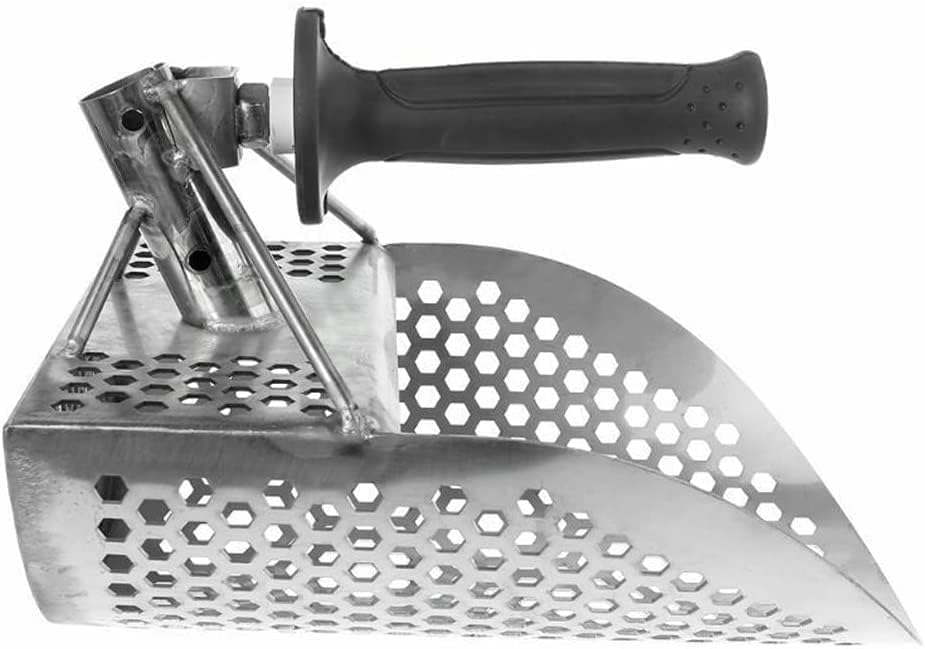 Beach Sand Scoop Metal Detecting Tool Stainless Steel Detector Digging Shovel Metal Detector Spade Sand Scoop Hexahedron Hole