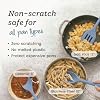 Starpack Stir and Serve Silicone Cooking Utensils Set (5-Piece, 11") - LFGB Non Toxic, 600°F Heat Resistant, BPA-Free - One-Piece Seamless, Dishwasher Safe - for Nonstick Cookware, Light Blue #4