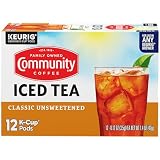 Community Coffee Classic Unsweetened Iced Tea Keurig® K-Cup® Pods 12 Count (Pack of 1)
