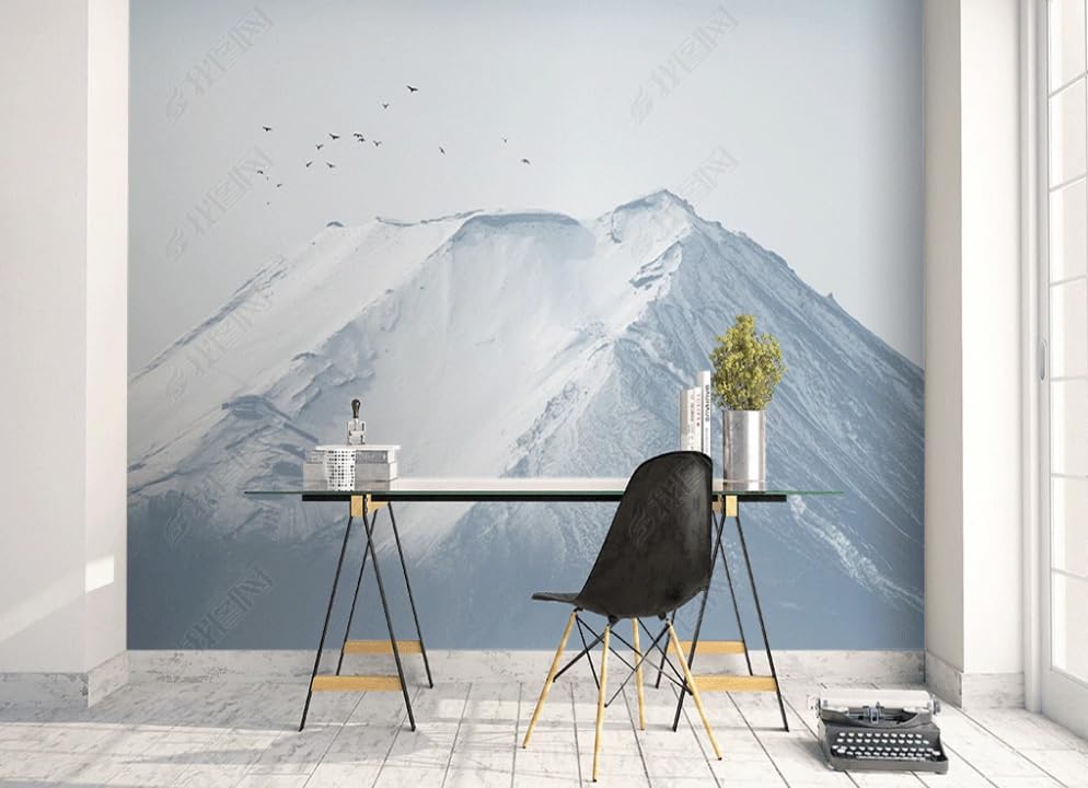 Papier peint intissé montagne grand format pour agrandir le salon - 3