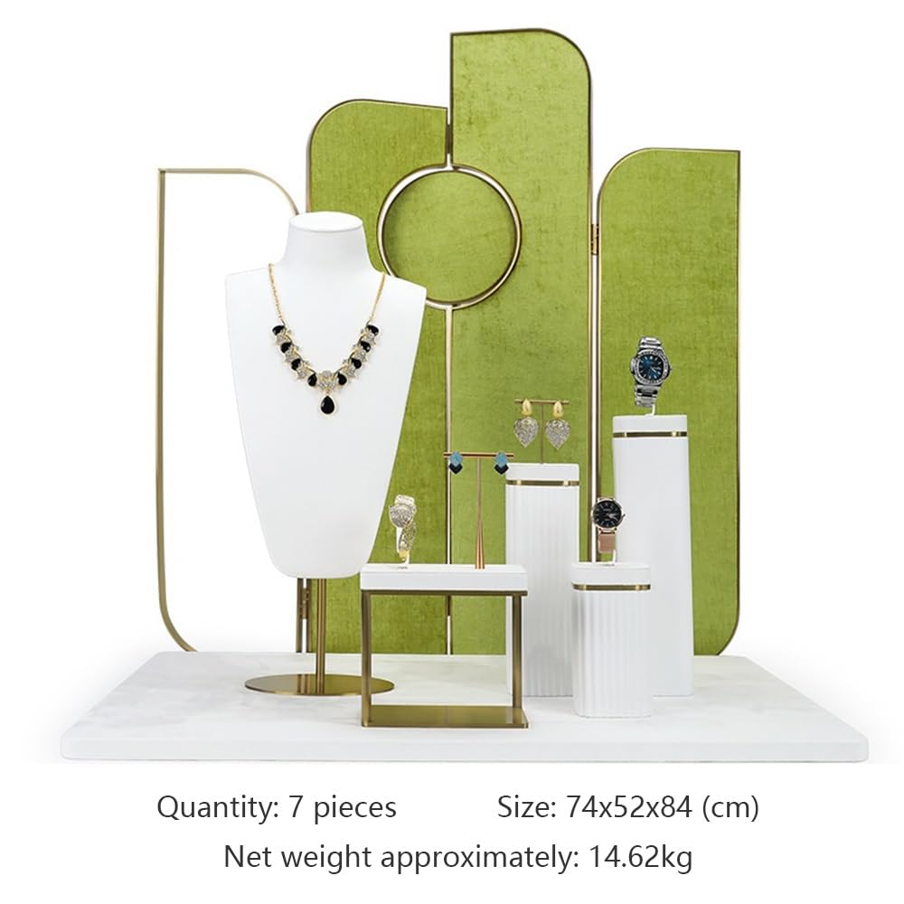 Porte-bijoux Velvet Jewelry Display Set Faux Leather Mannequin