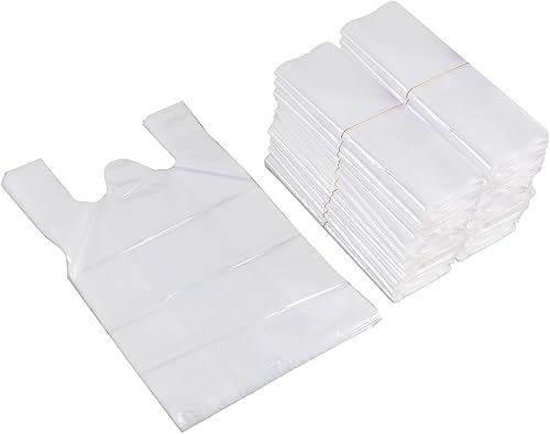 Xyskin 1000 bolsos claros de la camiseta de la manija de las cuentas, bolsos de compras plásticos del ultramar