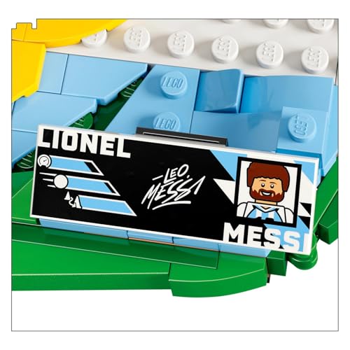 Image of LEGO Editions Lionel Messi - Soccer Highlights - Soccer Decor Building Set for Kids - 43011