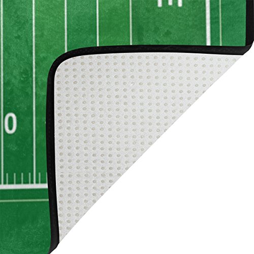 Yochoice Non-Slip Area Rugs Home Decor, Stylish American Football Field Floor Mat Living Room Bedroom Carpets Doormats 31 X 20 Inches #TOP3