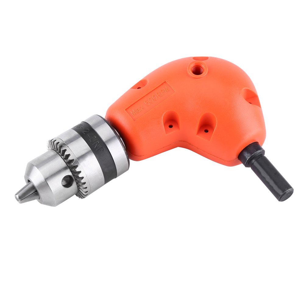 Adapter do wiercenia pod kątem prostym 90 stopni zakres mocowania uchwytu przedłużającego 1-10 mm (1/16-3/8"), okrągły trzpień 9,5 mm z uchwytem