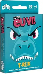 Copag, Jogo de Cartas Eu Vi! T-Rex, Jogo de Memória e Atenção, Dinossauros, para Toda a Família