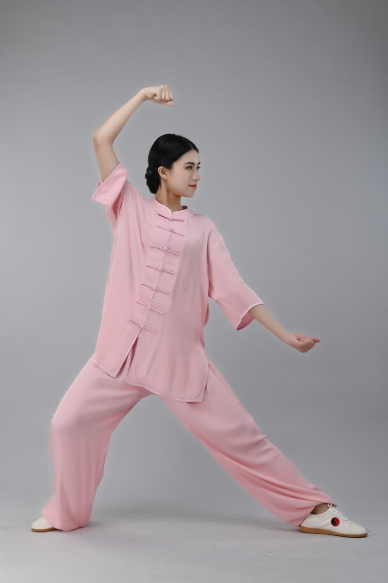 HEARTTOUCH Unisex Tai Chi Uniform Cotton Kung Fu Clothing Qi Gong Martial Arts Wing Chun Shaolin Training Cloths