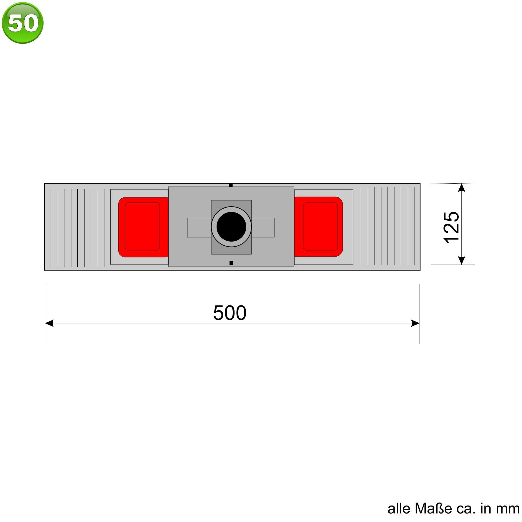 maxxi4you 10 x Klapphalter mit Stiel für Wischmopp 50 cm
