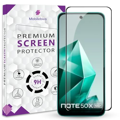Image of Premium Tempered Glass Screen Protector Guard For infinix Note 50X (6.67 Inch, Pack of 1) |HD Clear Edge to Edge Coverage With Easy to installation kit