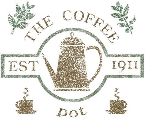 Small Size Template Coffee Pot Stencil for Crafting DIY Room Decor Wall Art Furniture
