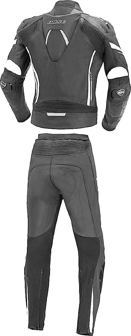 Büse Imola 2-Teiler Damen Motorrad Lederkombi, schwarz/weiß, 34