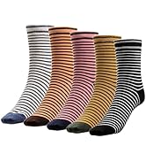 IYOU Frauen Winter Socken Streifen Gelb Beiläufig Socken Neuheit Baumwolle Weich Warm Besatzung S...