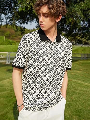 GRECIILOOKS T-Shirts for Men| Mens Polo Neck T-Shirt| Checkered Polo Neck T-Shirt | Half Sleeves Casual T-Shirt for Men| Sumner Wear Men T-Shirt| Outdoor Wear| Beach Wear