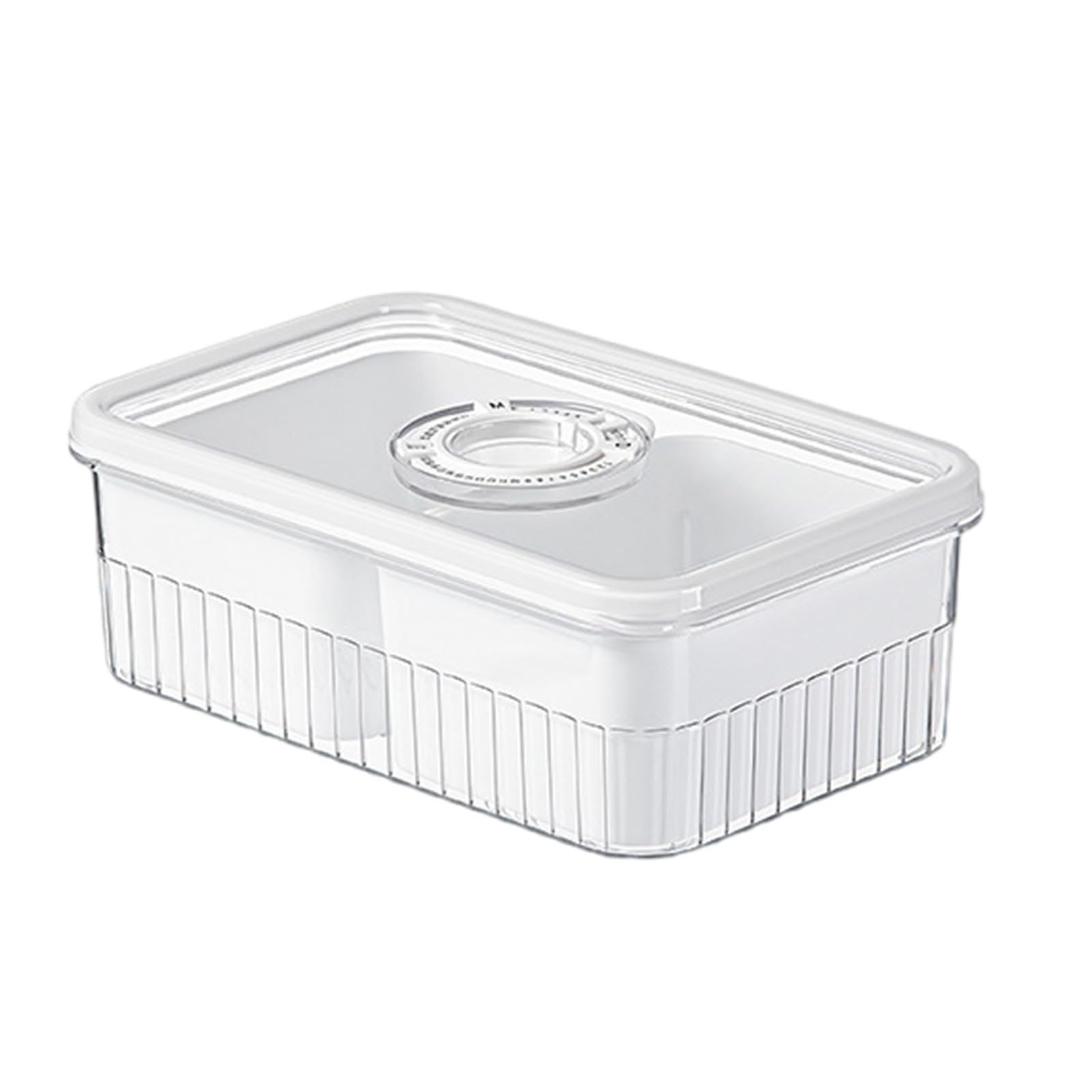 PANGBOER Clear Lid Organiser Transparency Divided Snacks Nut Storage Box Food Storage Container with Multi Compartment Herbal Teas Organiser