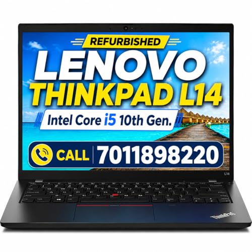 Image of Certified T14 Professional Light Weight Laptop | Core i5 10th Gen | Up to 32GB RAM | Up to 2TB SSD | 14 inch FHD Display | Windows 11 (32, GB, 512, GB)