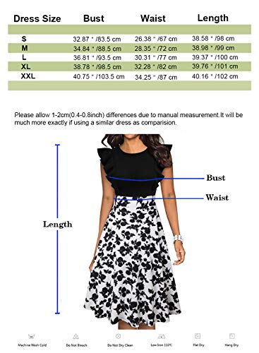 ihot-Womens-Vintage-Ruffle-Floral-Flared-A-Line-Swing-Casual-Cocktail-Party-Dresses-with-Pockets