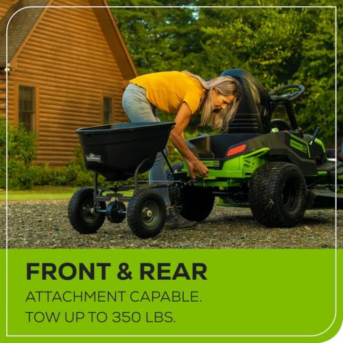 Image of 60V 42 inch Cordless Battery CrossoverT Riding Lawn Mower, (6) 8.0 Ah Batteries and 600W Wall Charger