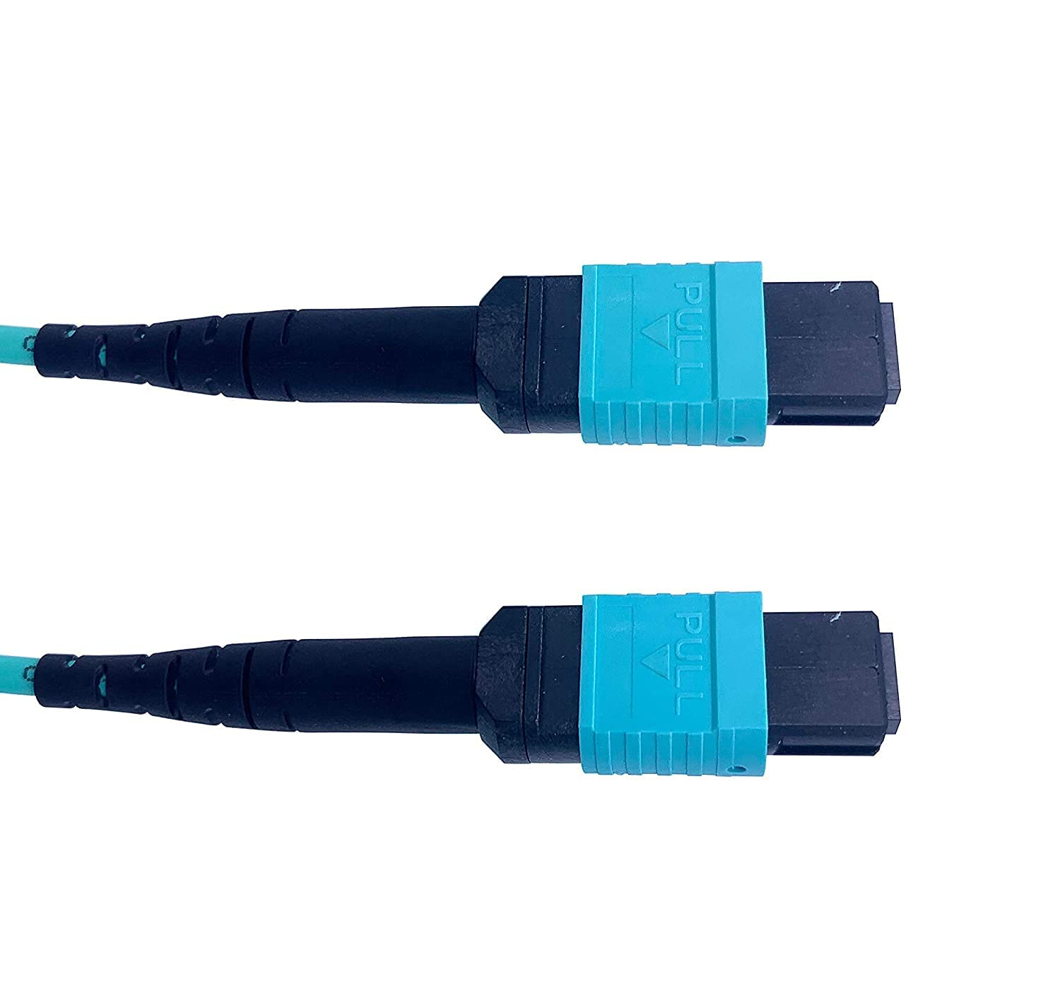 Elfcam® - Câble Fibre Optique MPO Femelle à MPO Femelle, Multimode OM3 50/125um LSZH, Type B (10m, 8 Fibres)