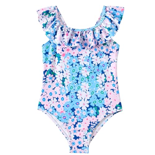 Image of Angel season Girls Swimsuits Kids Bathing Suit One Piece Swimwear with UPF 50+ Cute