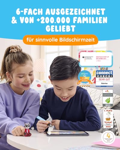 Edurino Figur Robin Zahlen & Mengen ab 4 Jahren - Stufe 1 inkl. App | Innovatives und digitales Lernspiel | Spielerisches Lernen von Zahlen 0-10 | Erstes Rechnen | Geometrische Formen