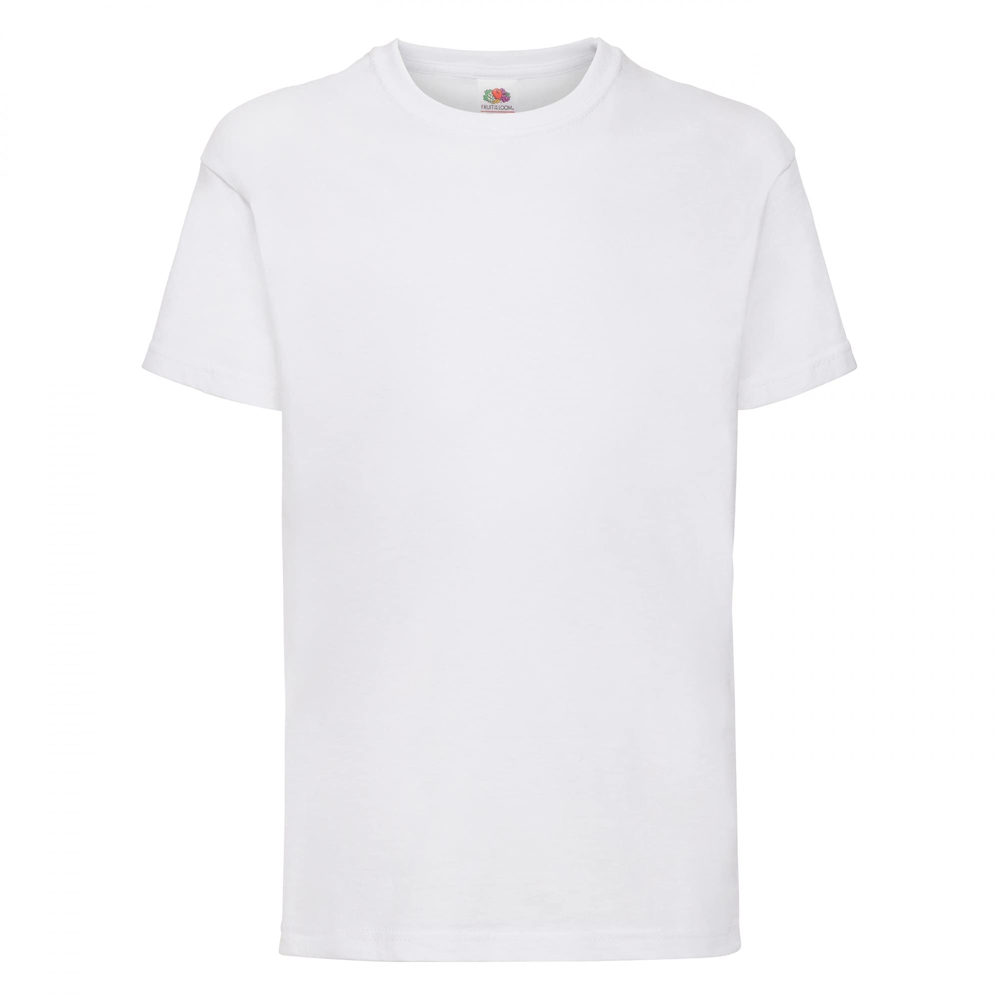 Fruit Of The Loom White - Short Sleeve T-Shirt - Children (Pack Of 2), 12-13 Years