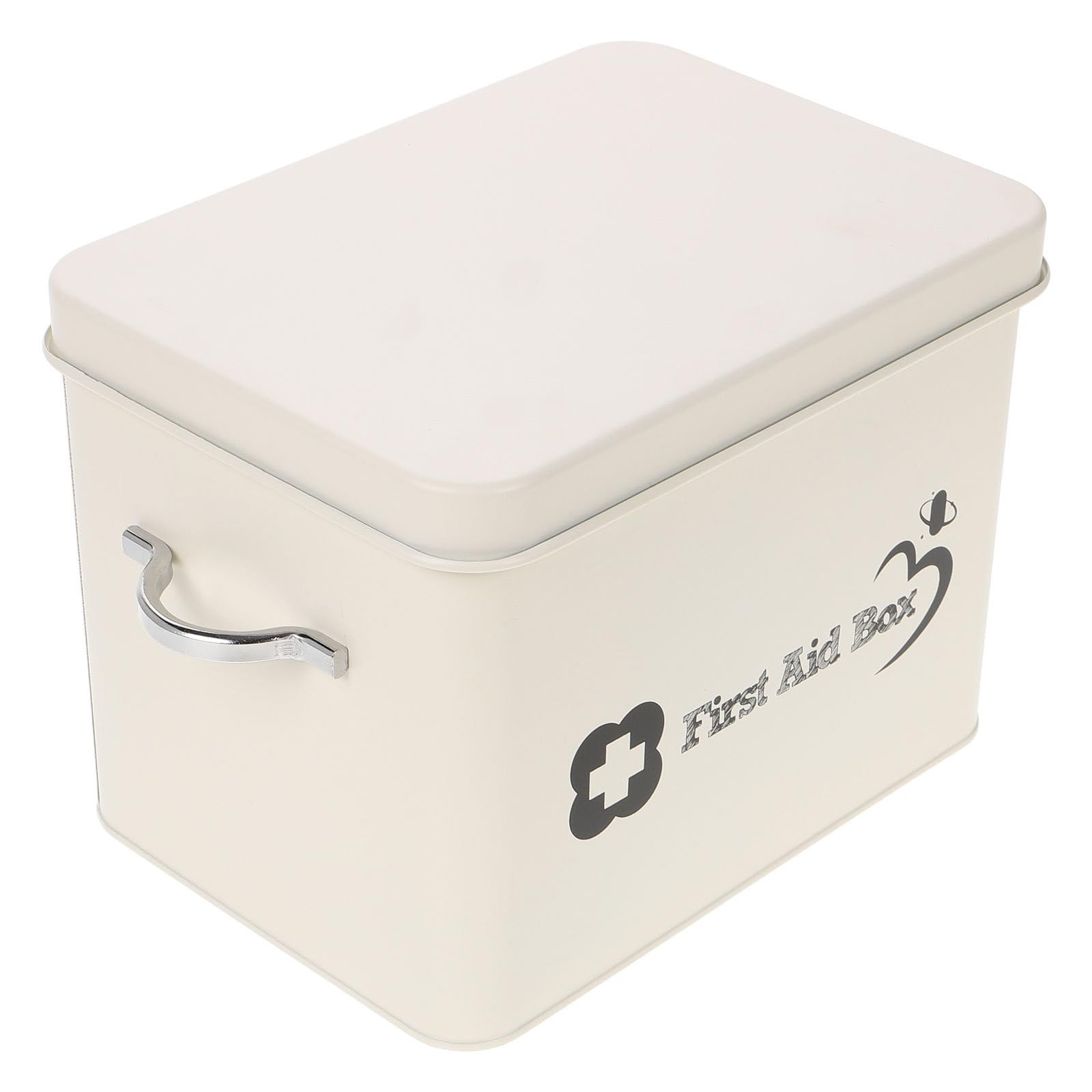 Caja Botiquín Pequeña Multi Capa Portátil para Almacenamiento de Medicamentos Resistente al Polvo y Humedad Organizador Médico Familiar para Viaje y Uso Doméstico Seguro