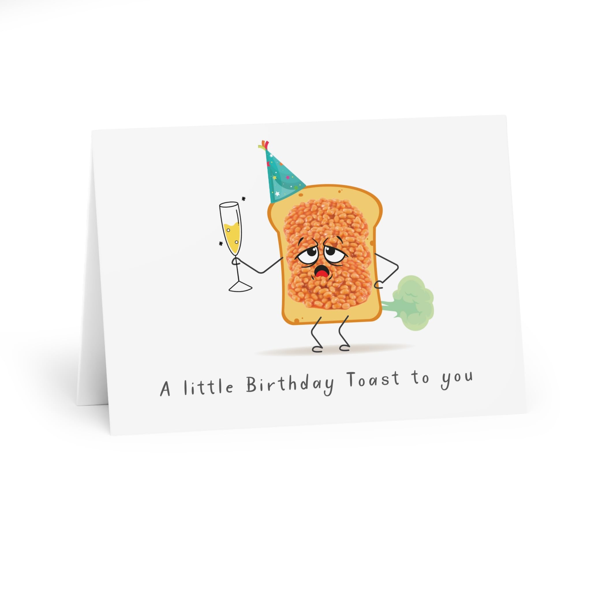 Biglietto Di Compleanno Per Nipote - 'A Little Birthday Toast' - Divertente E Originale Con Busta Di Lusso, 145x145 Mm - 3