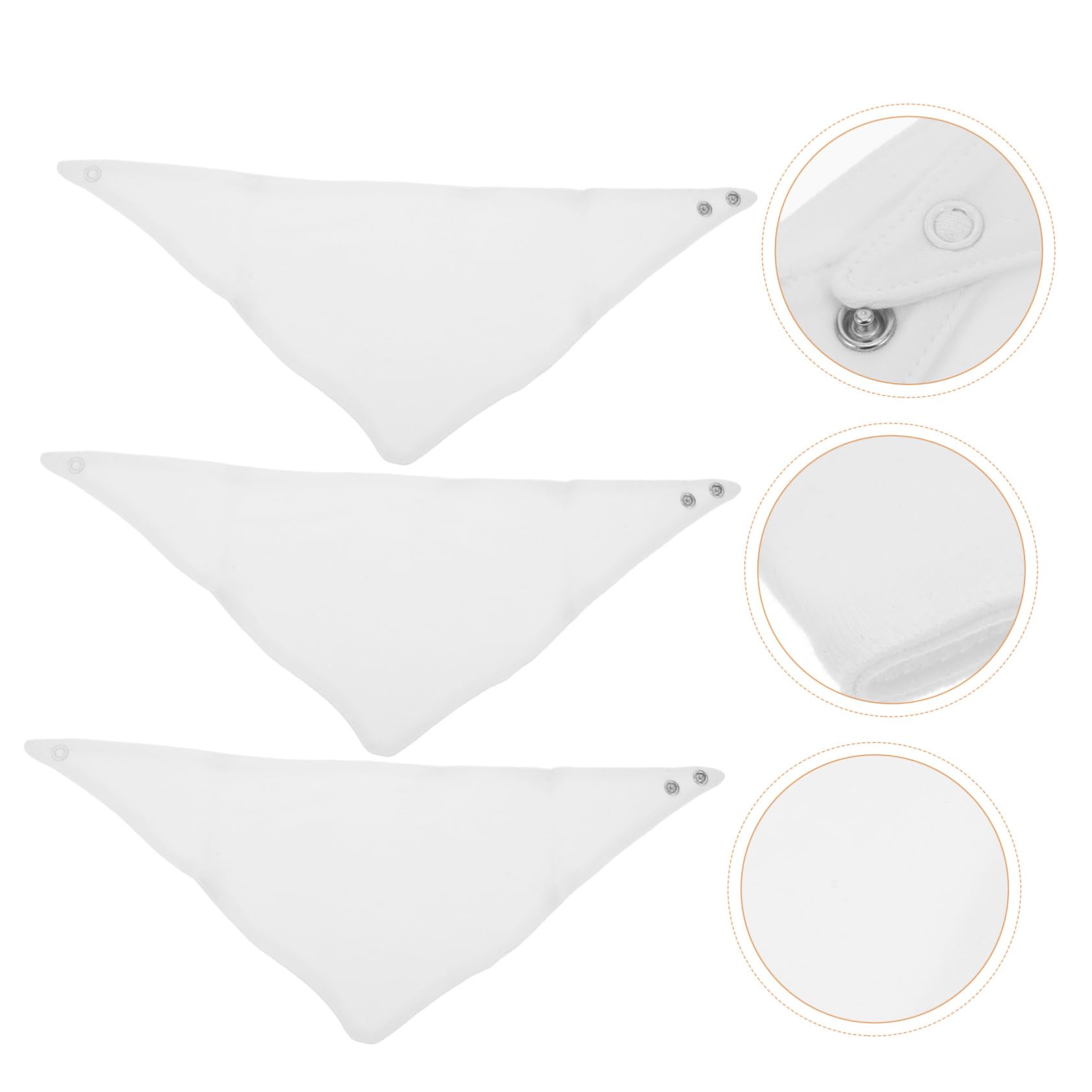 ibasenice 5sets Baby Lätzchen Baumwolle Fütterung Handtücher Saugfähigen Stoff Für Neugeborene Kleinkinder 3 Stücke * 5