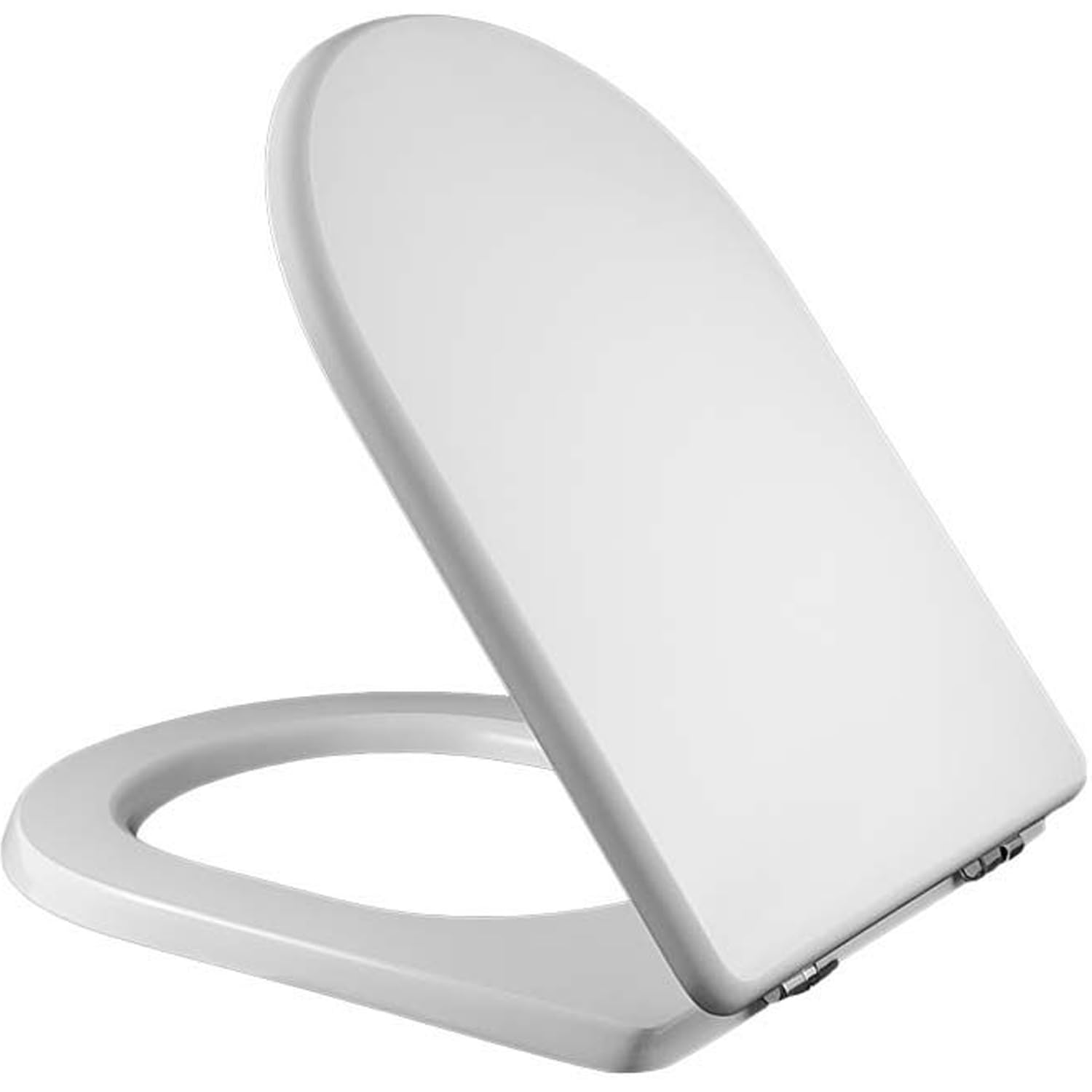 Copriwater Pozzi Ginori YDRA Come Originale Tavoletta Wc In Legno Rivestito Di Resina Poliestere Con Cerniere IN ACCIAIO INOX Asse Wc MADE IN ITALY (BIANCO CLASSICO)