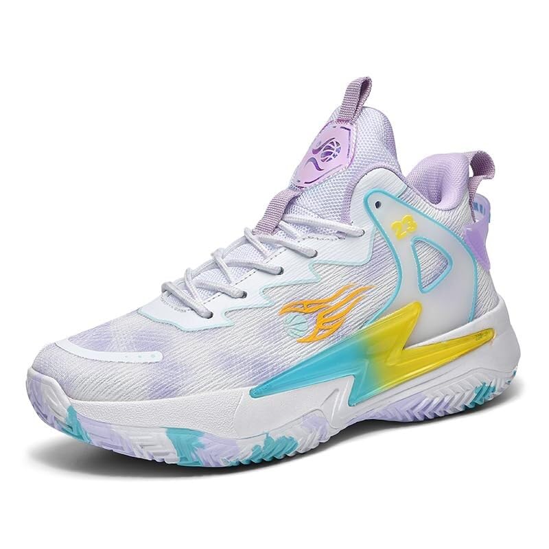 Zapatillas de baloncesto unisex de malla transpirables y antideslizantes para todo terreno