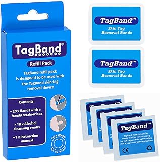 TagBand Refill Bands for Medium/Large Skin Tags. Compatible with both TagBand Original & Auto Regular devices.