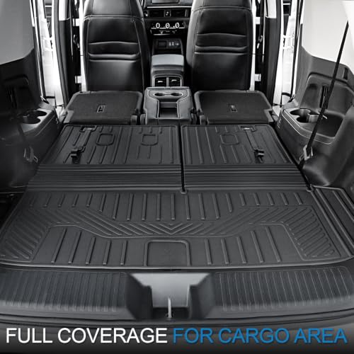 Image of Floor Mats for Honda Pilot 2023-2026 7&8 Seats, with Cargo Mat