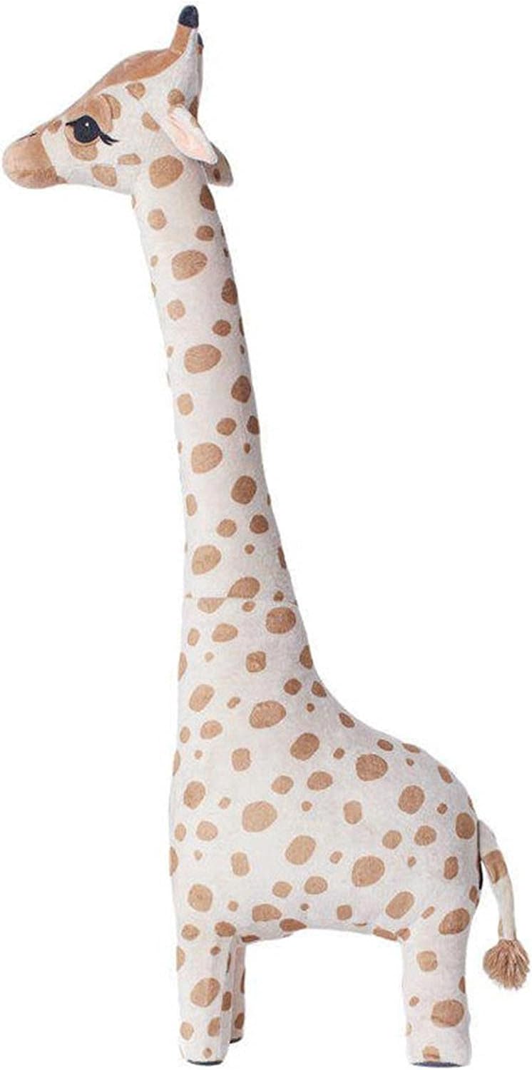 GIMOCOOL Animal de Peluche de Jirafa | Suave Jirafa Grande de Peluche para guardería | Juguete de Peluche de Costura Fuerte para decoración de Dormitorio, niños, niñas, Regalos de cumpleaños