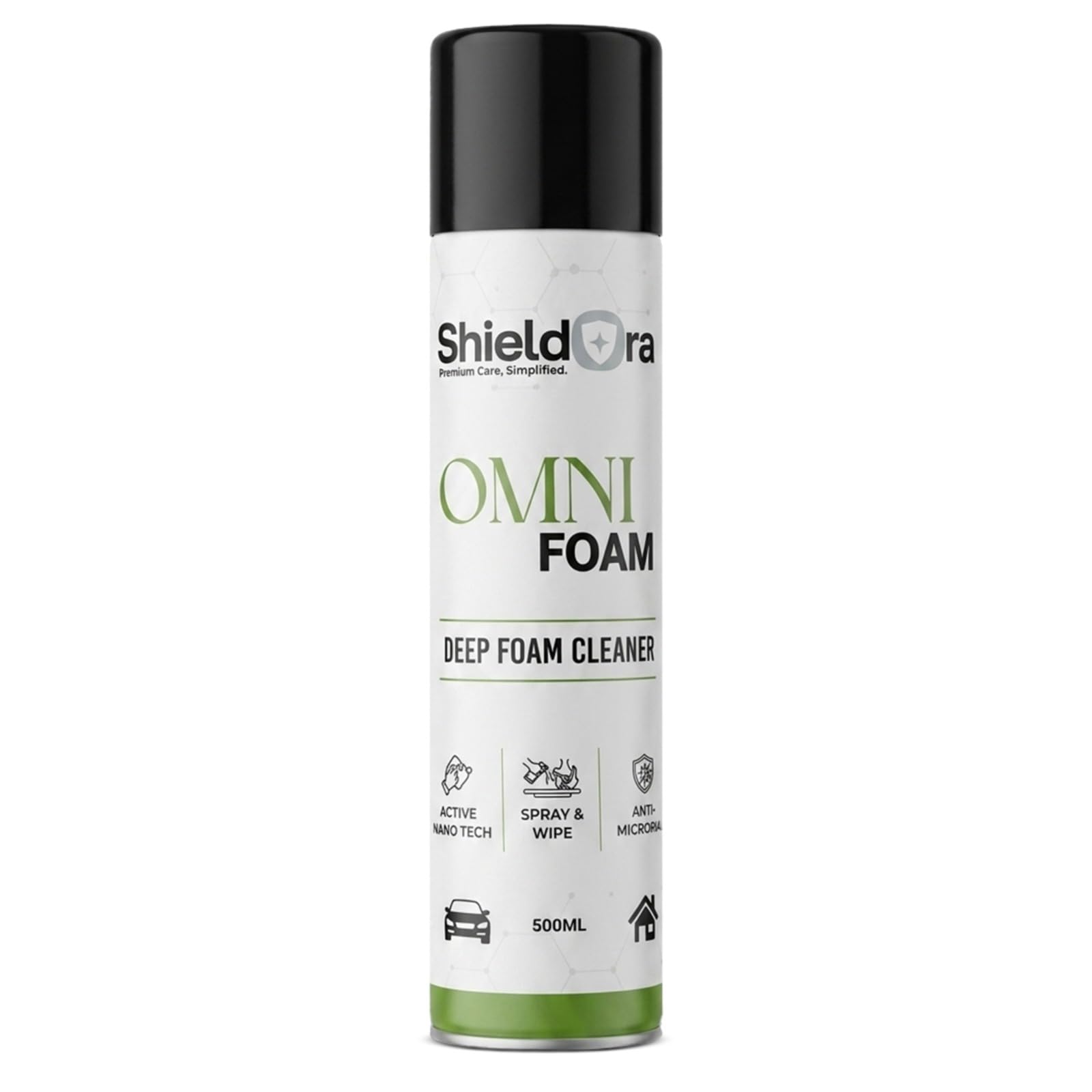 Omni Foam Cleaner Spray 500ml – Deep Foam Multi Surface Cleaner for Car & Home, Active Nano Tech, Stain & Odor Removal, Interior Cleaner Spray-image-4