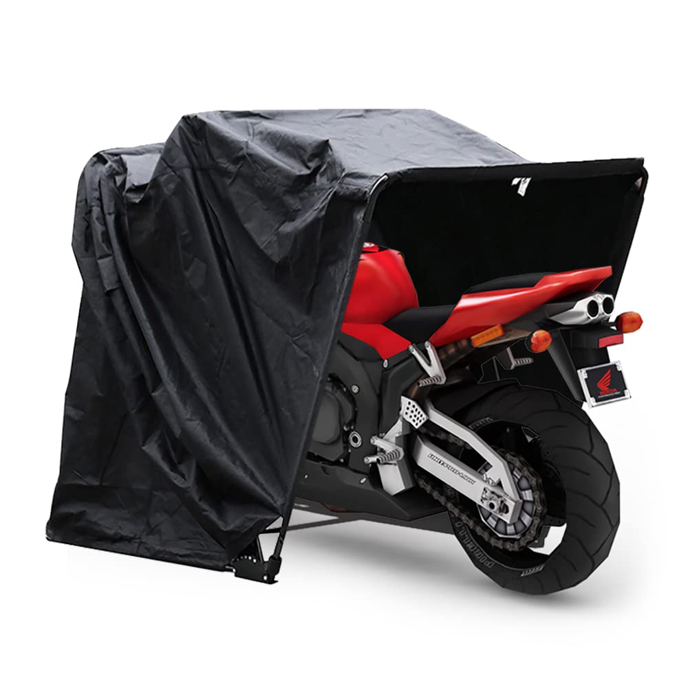 moped zelt KEESUNG Motorrad Garage, 270x105x155CM Schwarz Faltgarage Motorradgarage Motorrad Schutzplane Universal Wasserdicht Roller Zelt Faltgarage Zeltgarage für Motorräder Motorroller Fahrräder Auto & Motorrad Fahrradweg Sillian – Bruneck No Tier Discount Men's Size:X-Large