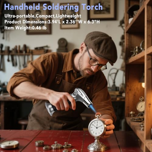 Foto von Sondiko Küchenbrenner S901, Flambierbrenner, Nachfüllbarer Feuerzeuge, Lötbrenner mit Sicherheitsschloss für die Küche, Crème Brulée(Butan Nicht Inbegriffen)