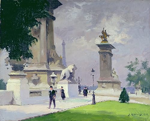 Tableau Pont Alexandre III Paris par Jules Renoux - Poster Impression d'Art Mural 60x90cm