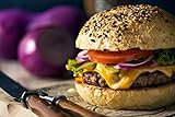 Chicago Steak Company - Gourmet Steak Burgers - 8 (8 oz.) USDA Choice Beef Steak Burgers Barbeque Grill Beef Burgers - Meat Lover's Classic Steakburgers Made from Midwestern Corn-Fed Beef for Grilling & Smoking