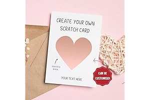 Red Reveal Surprise Scratch Card - Unveil a Heartfelt Message