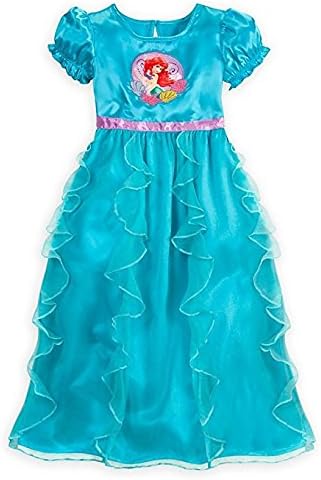 Vista 2 de Tienda de Disney Las Niñas Ruffled Princess Ariel camisónLittle Mermaid pijamas