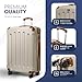 LUGG 28 Inch Suitcase Hard Shell Case 4 Wheel Travel Bag Lightweight ABS Material with TSA Lock Approved for Travel with easyJet, British Airways, RyanAir, Virgin Atlantic, Emirates ect (77x50x29cm)